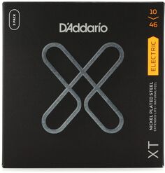 Струны для электрогитары D&apos;Addario XTE1046 XT с никелевой обмоткой — .010-.046, обычные легкие, 3 шт. D'addario