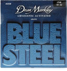 Струны для электрогитары Dean Markley 2558, синие стальные — .010-.052 Светлый верх/тяжелый низ