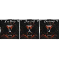 Струны для электрогитары Dean Markley Blackhawk с покрытием — обычные, .010–.046 (3 шт.)