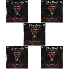 Струны для электрогитары Dean Markley Blackhawk с покрытием — обычные, .010–.046 (5 шт. в упаковке)