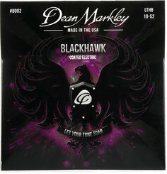 Струны для электрогитары Dean Markley Blackhawk с покрытием — светлый верх/тяжелый низ, .010-.052