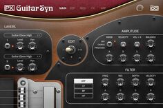 Программное обеспечение синтезатора UVI PX Guitar Syn