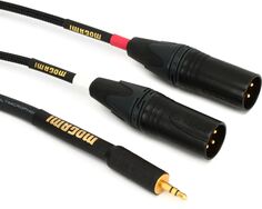 Вспомогательный кабель Mogami Gold 3,5 2 XLRM 20 — штекер TRS 3,5 мм на двойной штекер XLR левый/правый — 20 футов