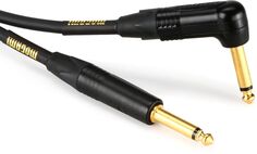 Mogami Gold Instrument 10R Инструментальный кабель с прямым и прямым углом — 10 футов