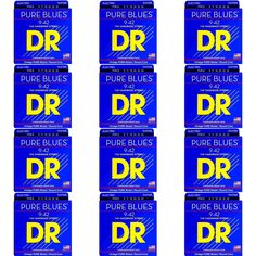 Струны для электрогитары DR Strings PHR-9 Pure Blues Pure Nickel — .009-.042 Light (12 шт. в упаковке)