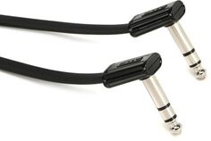 MXR DCISTR1RR Ленточный стереопатч-кабель с прямым или прямым углом длиной 1 фут
