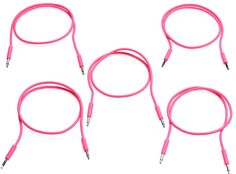 Патч-кабель Nazca Audio Noodles Eurorack, штекер 3,5 мм TS на штекер TS 3,5 мм — 50 см, розовый