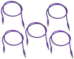 Патч-кабель Nazca Audio Noodles Eurorack, штекер TS 3,5 мм — штекер TS 3,5 мм — 50 см, фиолетовый