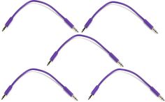 Патч-кабель Nazca Audio Noodles Eurorack, штекер TS 3,5 мм — штекер TS 3,5 мм — 15 см, фиолетовый
