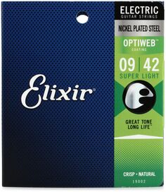 Elixir Strings 19002 Струны для электрогитары Optiweb — .009-.042 Super Light