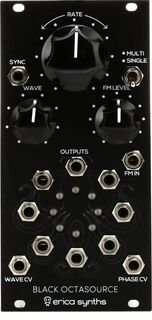 Erica Synths Black Octasource Синхронизируемый модуль LFO Eurorack с фазовым сдвигом