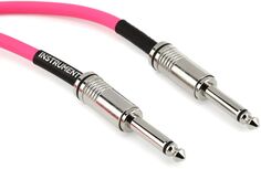 Ernie Ball P06413 Гибкий прямой инструментальный кабель — 10 футов, розовый