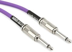Ernie Ball P06420 Гибкий прямой инструментальный кабель — 20 футов, фиолетовый