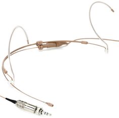 Всенаправленный микрофон-гарнитура Countryman H6 — стандартная чувствительность с фиксирующим разъемом 3,5 мм для беспроводной связи Sennheiser — коричневый