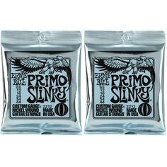 Струны для электрогитары Ernie Ball 2212 Primo Slinky с никелевой обмоткой (2 шт.)