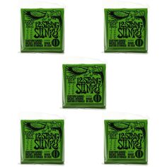 Струны для электрогитары Ernie Ball 2230 Regular Slinky с никелевой обмоткой — .008-.040, 12 струн (5 шт. в упаковке)