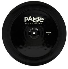 Paiste 18-дюймовая тарелка Color Sound 900, черная китайская