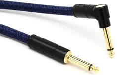 Fender 0990918073 Festival Hemp Инструментальный кабель с прямым и прямым углом — 18,6 футов Blue Dream