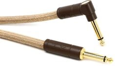 Fender 0990910021 Festival Hemp Прямой и угловой инструментальный кабель — 10 футов натурального цвета