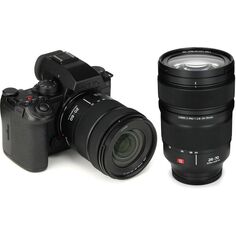 Новая полнокадровая беззеркальная камера Panasonic Lumix S5M2X с объективом 20–60 мм и объективом S-E2470 Lumix S Pro 24–70 мм