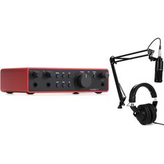 Новый USB-аудиоинтерфейс Focusrite Scarlett 2i2 4-го поколения и комплект для подкастинга AT2020