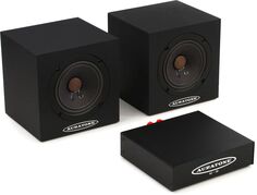 Auratone 5C Super Sound Cubes 4,5-дюймовые пассивные эталонные мониторы с усилителем мощности A2-30 — черные