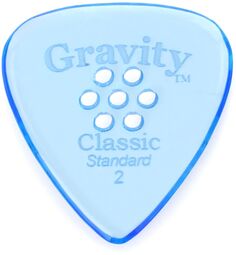 Gravity Picks Classic — стандартный размер, 2 мм, с ручкой с несколькими отверстиями