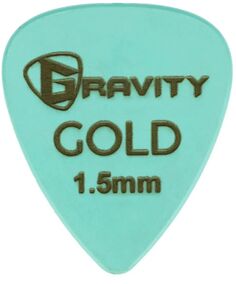 Gravity Picks Традиционный гитарный медиатор в виде каплевидного цвета, цвет золота, морская пена, 1,5 мм