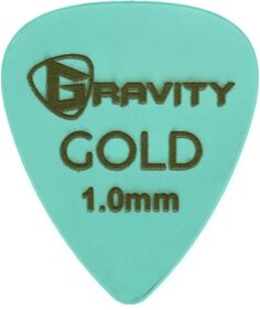 Gravity Picks Традиционный гитарный медиатор в форме каплевидного цвета, цвет золота, морская пена, 1,0 мм