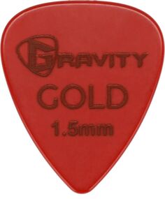 Gravity Picks Цветное золото Традиционный медиатор в виде каплевидной формы - красный 1,5 мм