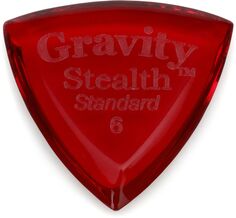 Медиатор Gravity Picks Stealth, стандартный, 6 мм