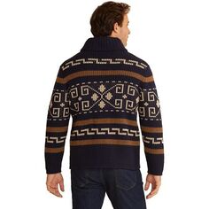 Оригинальный свитер Westerley мужской Pendleton, темно-синий/коричневый