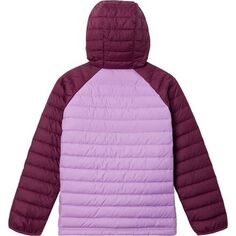 Утепленная куртка с капюшоном Powder Lite – для девочек Columbia, цвет Gumdrop/Marionberry