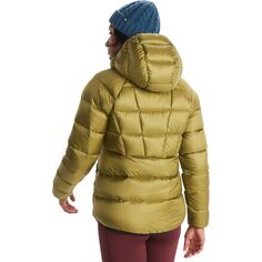 Пуховая куртка Hype с капюшоном женская Marmot, зеленый