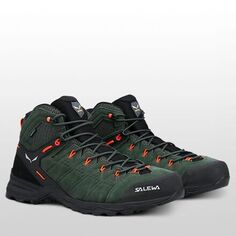 Походные ботинки Alp Mate Mid WP мужские Salewa, цвет Thyme/Black