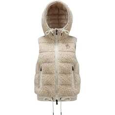 Пуховой жилет Teddy женский Moncler Grenoble, светло-бежевый