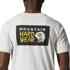 Футболка MHW Logo In A Box с короткими рукавами мужская Mountain Hardwear, цвет Hardwear Grey Heather