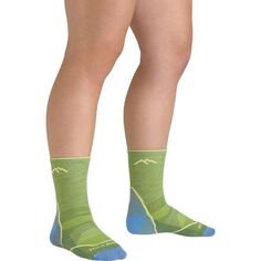 Легкие походные носки Light Hiker Jr Micro Crew — для мальчиков Darn Tough, цвет Willow