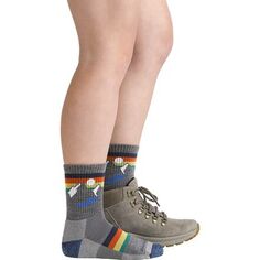 Легкие носки с подушкой Sunset Ridge Jr. Micro Crew — детские Darn Tough, серый