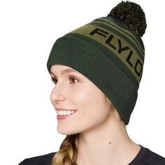 OG шапка с помпоном Flylow, цвет Pine/Moss/Black