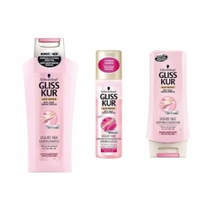 Schwarzkopf Liquid Silk Шампунь для тусклых и ломких волос 400мл, Gliss