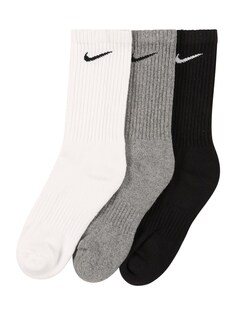 Спортивные носки Nike, пестрый серый/черный/белый