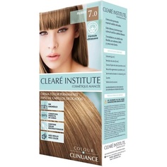 Краска для светлых волос Color Clinuance 7.0 для чувствительных волос — стойкий цвет без аммиака — больше блеска, интенсивный цвет, 100% покрытие — дерматологически протестировано, Cleare Institute