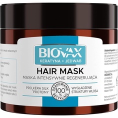 Biovax Кератиново-шелковая маска для волос 250мл, L&apos;Biotica L'biotica