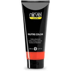 Профессиональная маска Nutre Color Fluor Coral 200 мл — временное окрашивание, питание и яркость, Nirvel