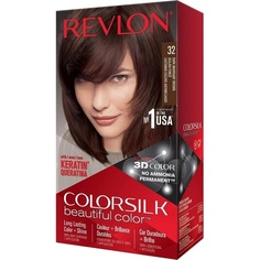 Краска для волос без аммиака Colosilk 32 Темное красное дерево, Revlon