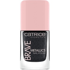 Лак для ногтей Brave Metallics, 10,5 мл, № 01, Звездные ночи, синий металлик, стойкий, веганский, без ацетона, Catrice