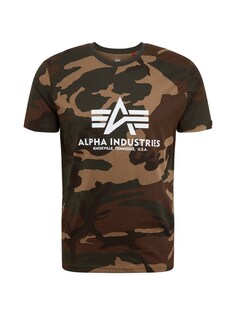 Футболка Alpha Industries, коричневый