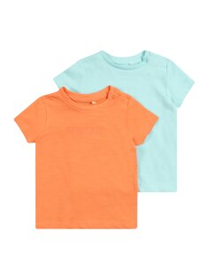 Рубашка NAME IT NBMJASPER, голубой/оранжевый