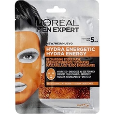 Тканевая маска для лица Men Expert Hydra Energetic для мужчин, 1 лист, 30 г, L&apos;Oreal L'Oreal